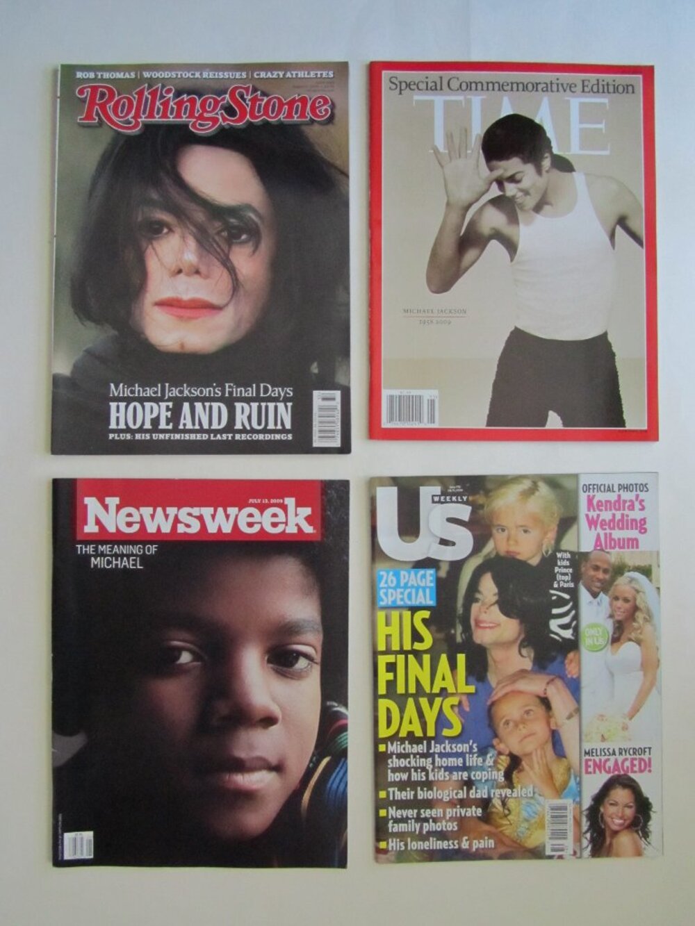 Michael Jackson Lot of 4 Commemorative Magazines 2009 New